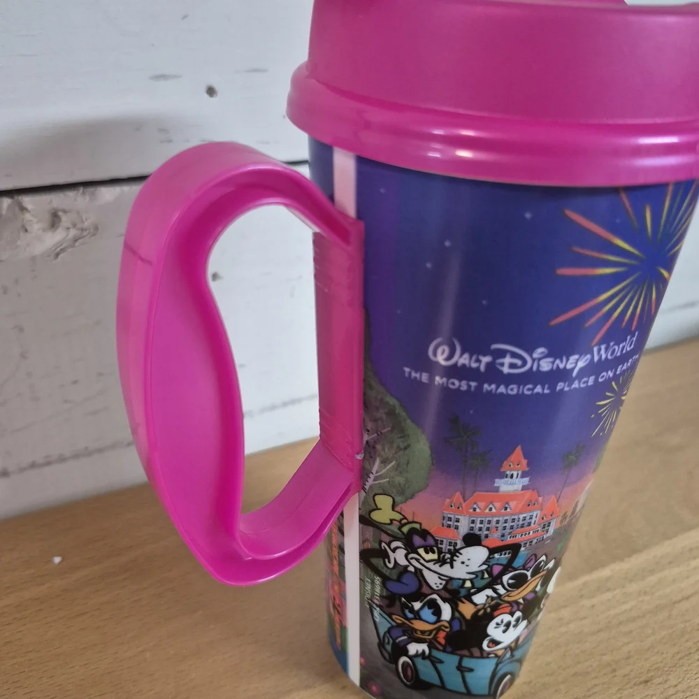 2024 Walt Disney World Resort WDW Hot Pink Refillable Mug Mickey & Friends - Picture 2 of 7